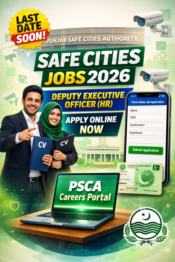 Punjab Safe Cities Authority Jobs 2026